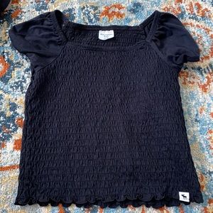 Black Abercrombie kids tee.